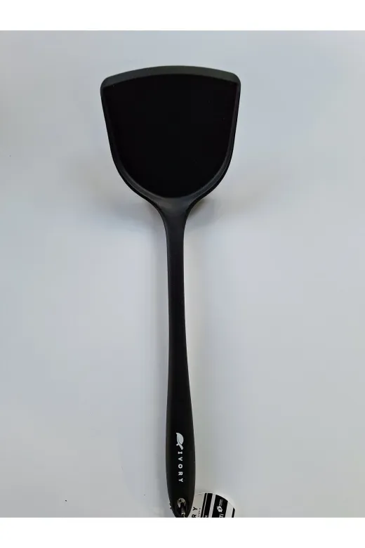 EMPA TYC88B38367C9E6508 İvory Yanmaz Yapişmaz Siyah Kevgir Spatula Kepçe 3'lü Set
