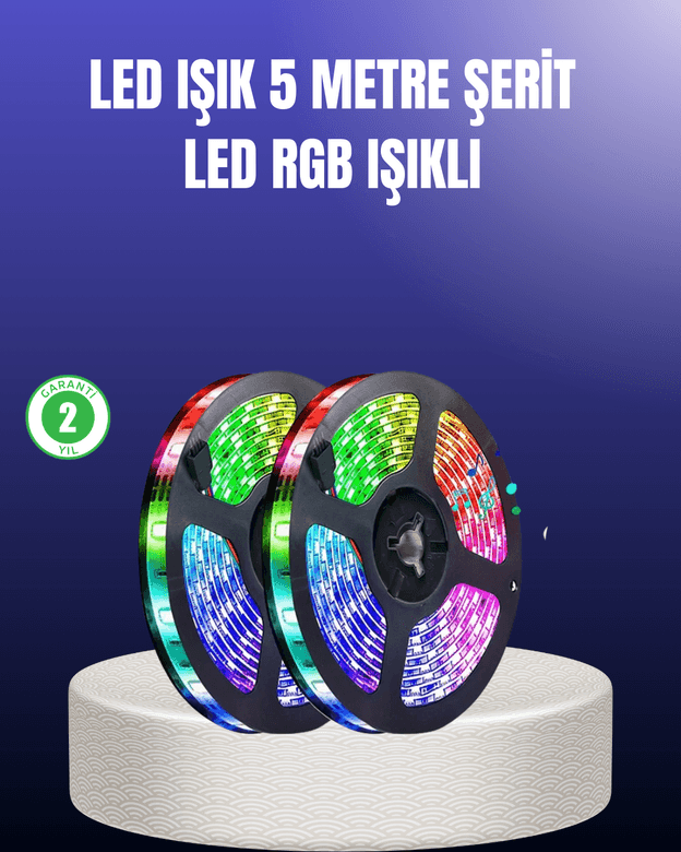 Enerji Tasarruflu RGB Şerit LED 5 Metre