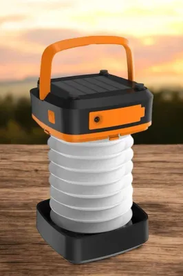 Enerjili Katlanabilir Led Lamba Usb Şarjlı 3 Modlu (güneş Model)