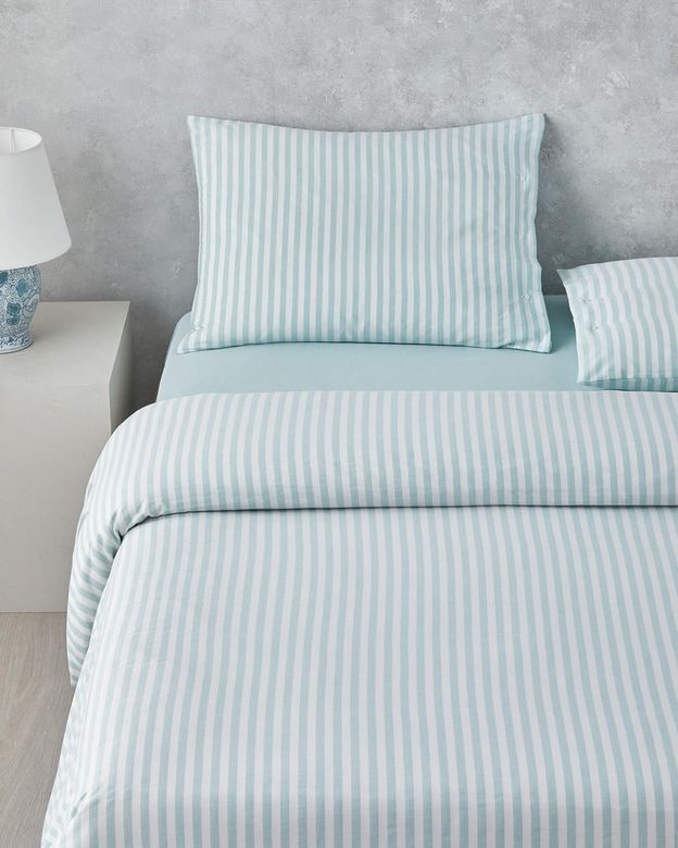 English Home 00-1399-99 Soft Streaks İpliği Boyalı Tek Kişilik Çarşaflı Nevresim Takımı 160X220 Cm Yeşil