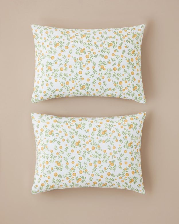 English Home 00-299-99 Sunleaf Kolay Ütülenir 2'li Yastık Kılıfı 50X70 Cm Sarı-Yeşil