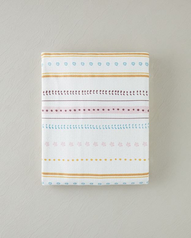 English Home 0000-99999 Sweet Stripes Baskılı Pamuklu Çift Kişilik Pike 200X220 Cm Pembe