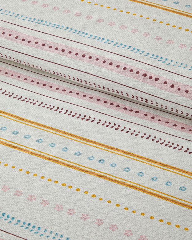 English Home 0000-99999 Sweet Stripes Baskılı Pamuklu Çift Kişilik Pike 200X220 Cm Pembe