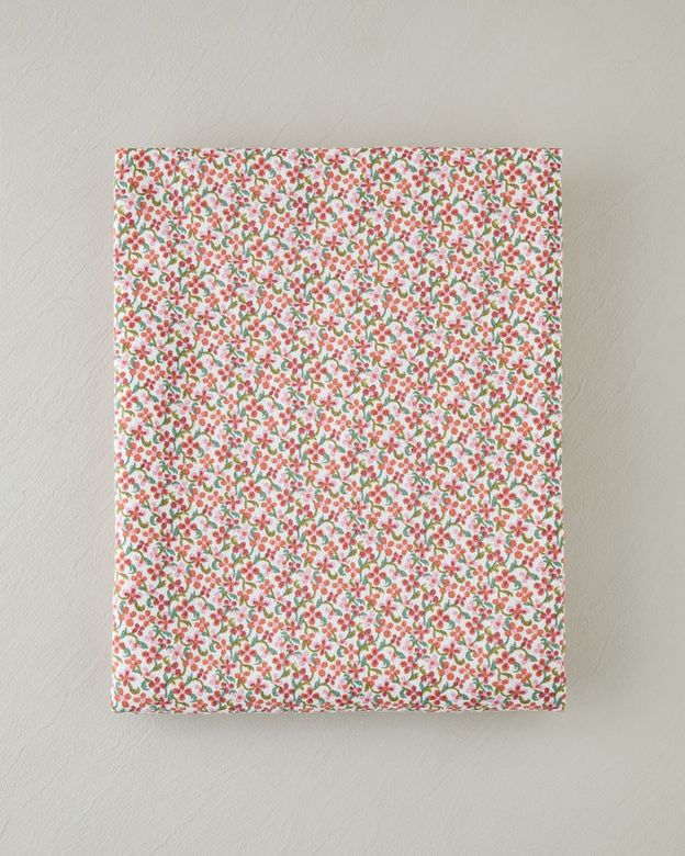 English Home 0899-99 Berry Garden Baskılı Pamuklu Çift Kişilik Pike 200X220 Cm Kırmızı