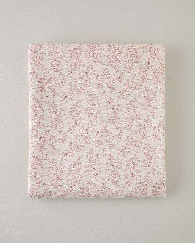 English Home 109999- Autumn Branch Baskılı Pamuklu Çift Kişilik Pike 200X220 Cm Pembe