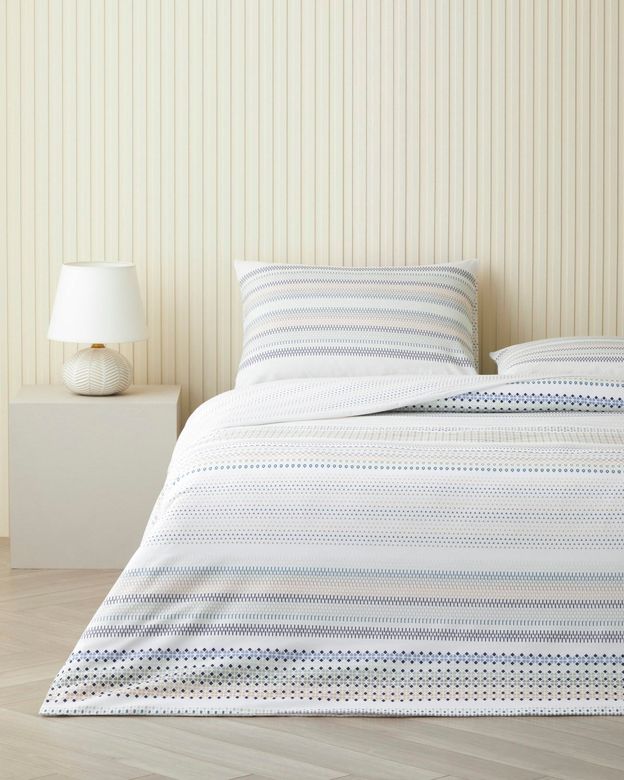 English Home 1499-99* Cozy Check Kolay Ütülenir Çarşaflı Çift Kişilik Nevresim Takımı 200X220 Cm Mavi-Sarı