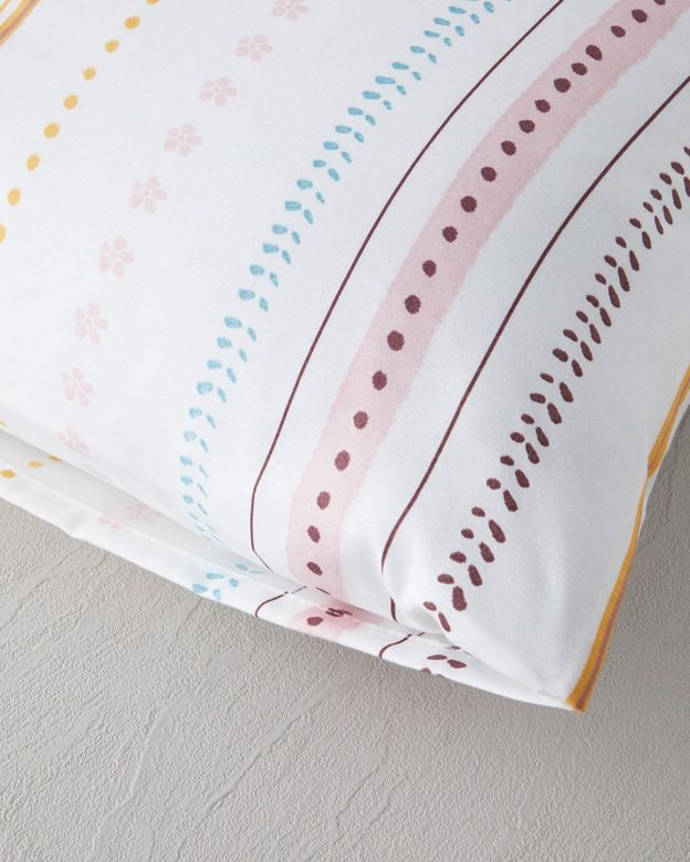 English Home --29999 Sweet Stripes Kolay Ütülenir 2'li Yastık Kılıfı 50X70 Cm Pembe