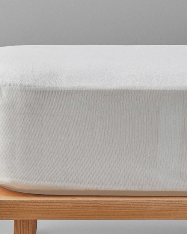 English Home 4089708080 Comfort Pamuklu Sıvı Geçirmez Çift Kişilik Yatak Koruyucu Alez 160X200 + 30 Cm Beyaz
