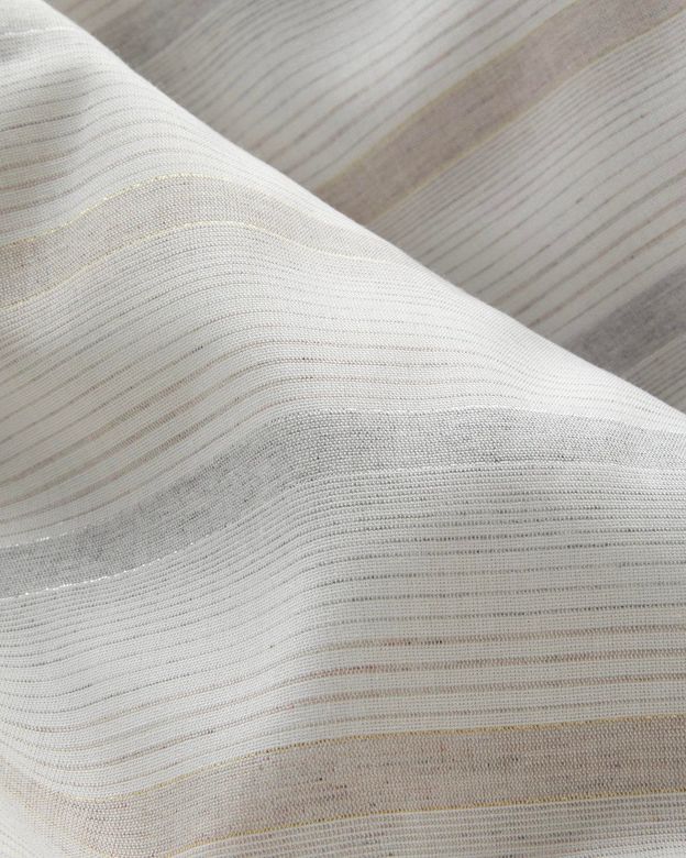 English Home 51408087089 Glint Stripes İpliği Boyalı Tek Kişilik Çarşaflı Nevresim Takımı 160X220 Cm Bej-Gri