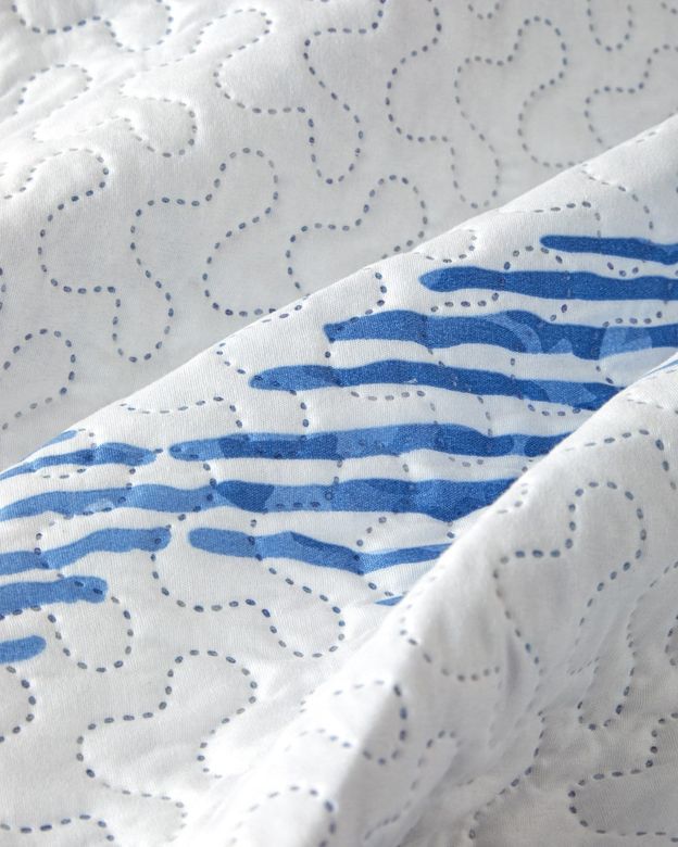 English Home 54088780 Pesca Wave  Çift Kişilik Çok Amaçlı Örtü 200X220 Cm Mavi