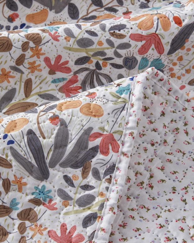 English Home 548074878 Wild Forest Çift Taraflı Tek Kişilik Çok Amaçlı Örtü 160X220 Cm Pembe
