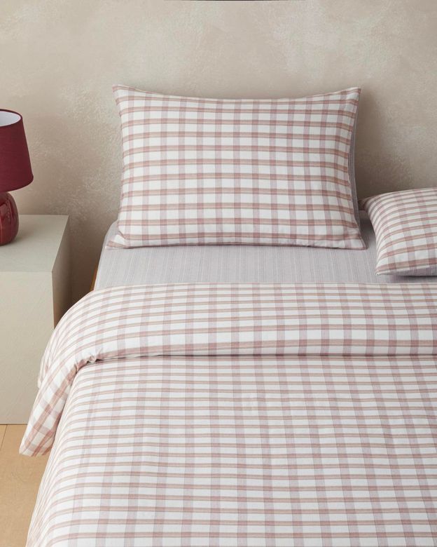 English Home 60088909 Crispcheck İpliği Boyalı Tek Kişilik Çarşaflı Nevresim Takımı 160X220 Cm Turuncu