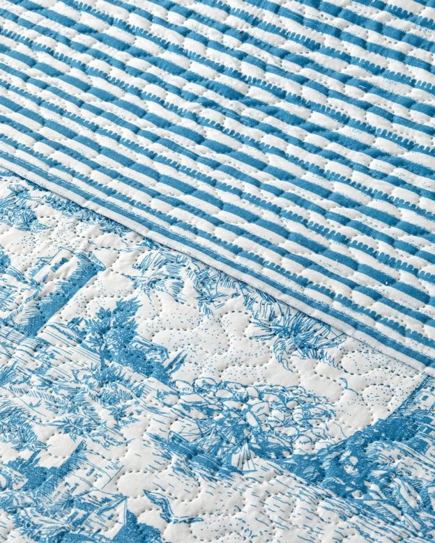English Home 679-99 Seaside Serenity King Size Çok Amaçlı Örtü 220X240 Cm Mavi