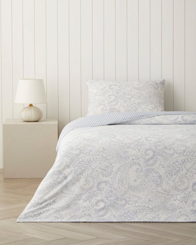 English Home 69999* Paisley Touch Kolay Ütülenir Tek Kişilik Nevresim Seti 160X220 Cm Mavi
