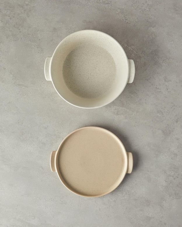 English Home 699/99 Pure Stoneware Oval Fırın Tenceresi Krem
