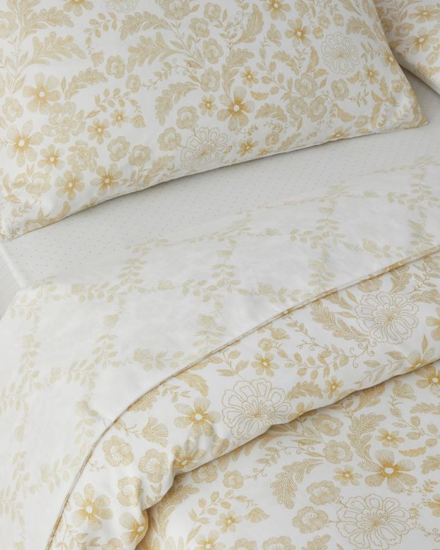 English Home -7-99-9-9 Vionne Kolay Ütülenir Çarşaflı Tek Kişilik Nevresim Takımı 160X220 Cm Açık Sarı