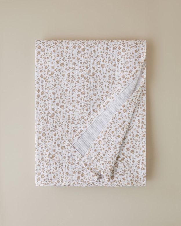 English Home 74999-00 Floral Trail Çift Kişilik Pike 200X220 Cm Bej