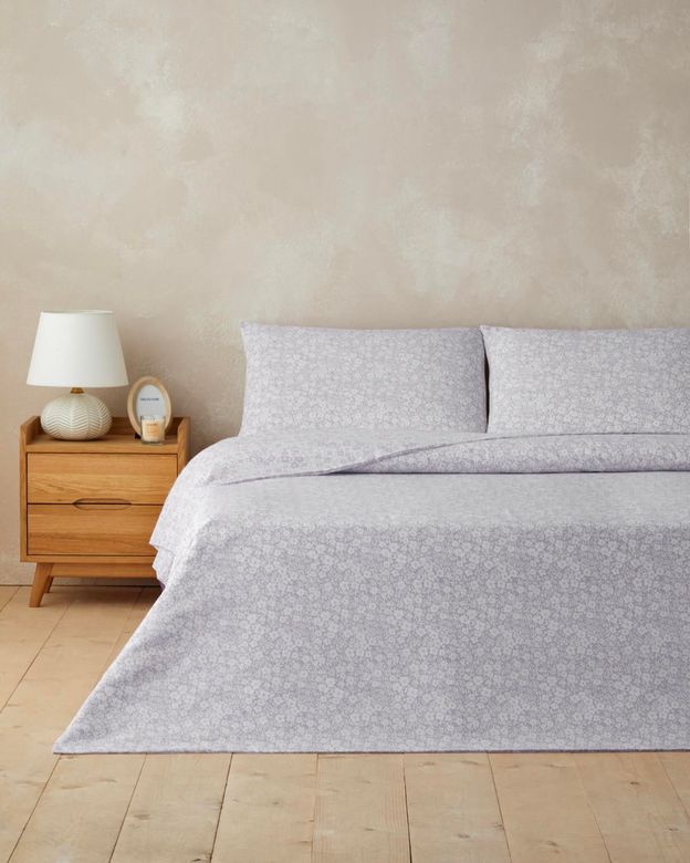 English Home 95008780 Blossira Kolay Ütülenir Tek Kişilik Çarşaflı Nevresim Takımı 160X220 Cm Lila