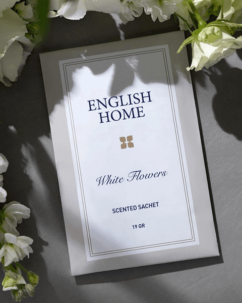 English Home Beyaz Çiçekler Kokulu Kese