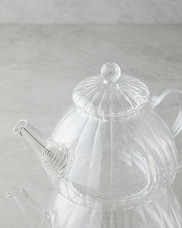 English Home evelyn99999 Evelyn Borosilikat Çaydanlık 650 – 1300 Ml Şeffaf