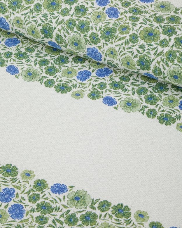 English Home F7RS50cEAV Forest Blossom Baskılı Pamuklu Tek Kişilik Pike 150X220 Cm Yeşil
