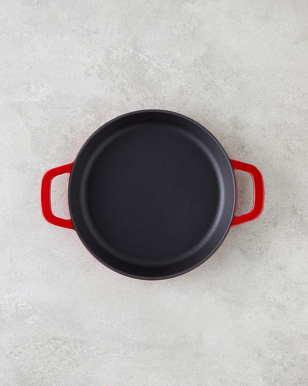 English Home hecha1299999 Hecha Demir Döküm Sahan 20 Cm Kırmızı