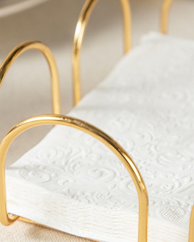 English Home regent29999 Regent Metal Peçetelik 18X18 Cm Gold