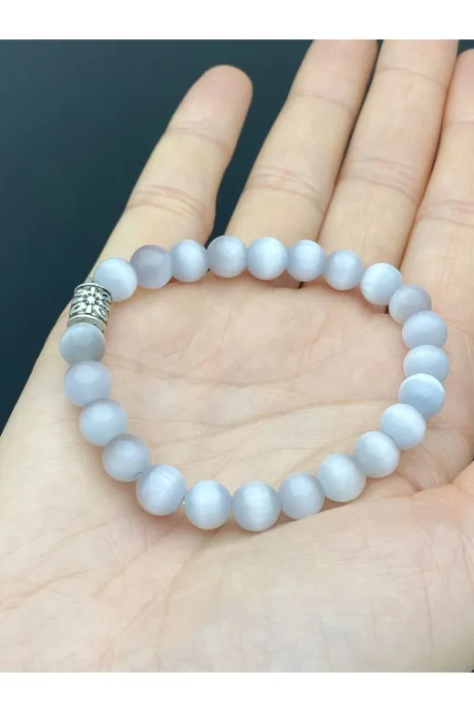 eniyiaksesuar TYCKJ8GCJN169634069873616 Kedi Gözü Doğal Şifalı Taş Bileklik( Başarı Ve Zenginlik )Meditasyon Dengeleyici