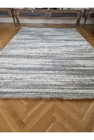 Enjoy 0140 Krem Gri İskandinav Sisal Bukle Yumuşak Özel Ölçü Salon Koridor Mutfak Halısı Yolluk