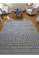 Enjoy 0223 Krem Gri İskandinav Sisal Bukle Yumuşak Özel Ölçü Salon Koridor Mutfak Halısı Yolluk