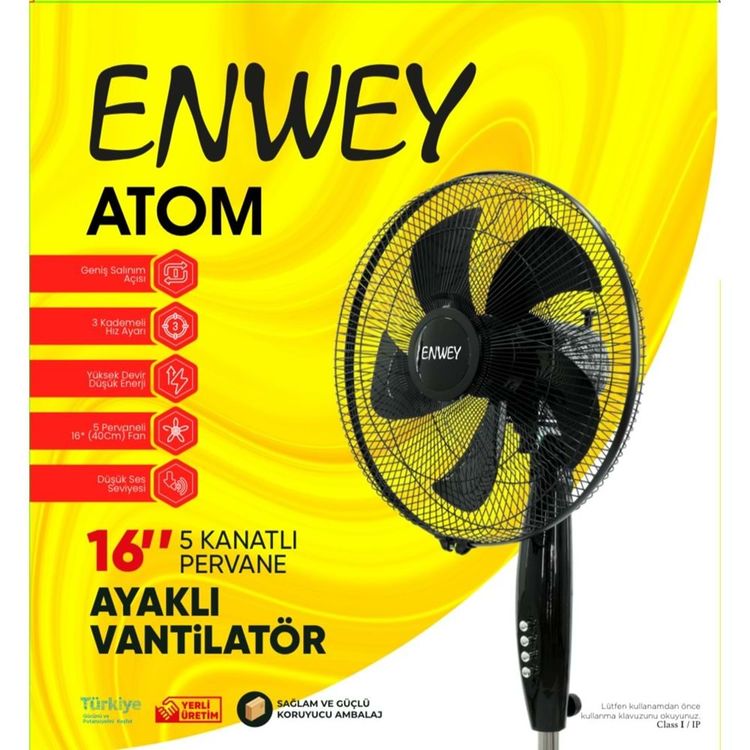 ENWEY ATOM16 Atom 16 Inch 5 Kanat Vantilatör