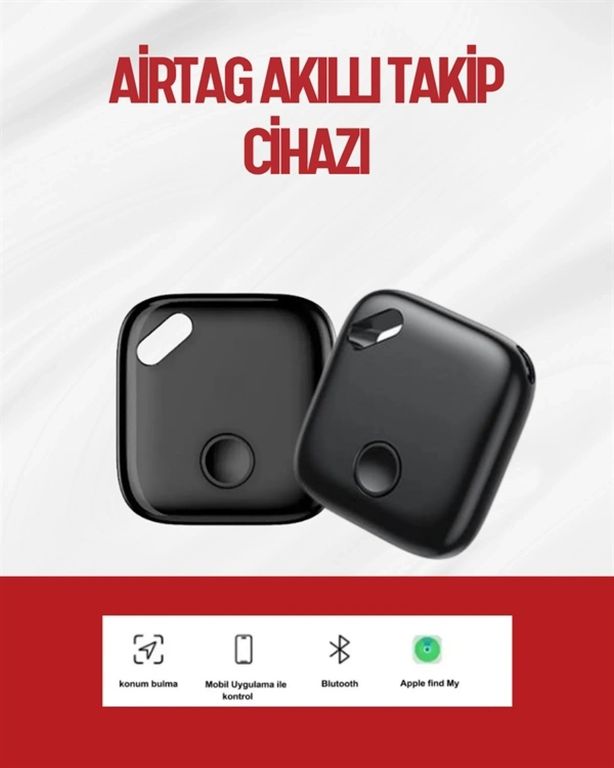 Epilons 121470970 İos Uyumlu Smart Tag Uzun Pil Ömrü Bul Uygulaması İle Entegre Akıllı Takip Cihazı