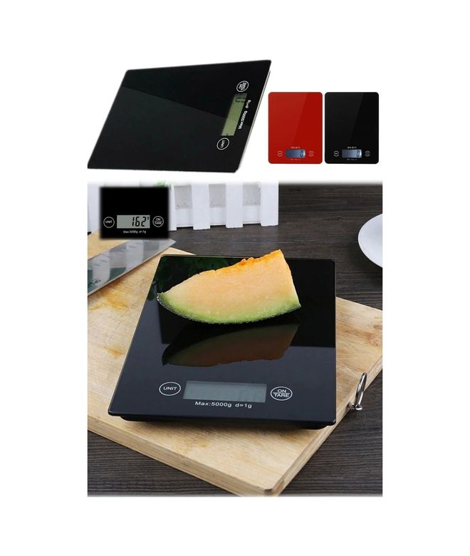 Epilons epo9720 Dijital Mutfak Tartısı - 5 Kg Kapasite, 1 Gram Hassasiyet, Şık Siyah Cam Tasarım