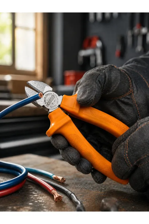 Epilons KAQ-25DYMUCZZEYK161YANKESK-3-ATQ Elektrik Ve Teknik Çalışmalar İçin Profesyonel Dövme Çelik Yan Keski
