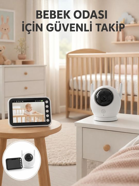 Epilons MEYTDUCZZZBLM34BEBEKKAMERA-7-BLMY Znv Zenvia Mey İthalat Canlı İzleme Özellikli Ses Takipli Bebek Monitörü Yeni Nesil Znv2025 Cmn