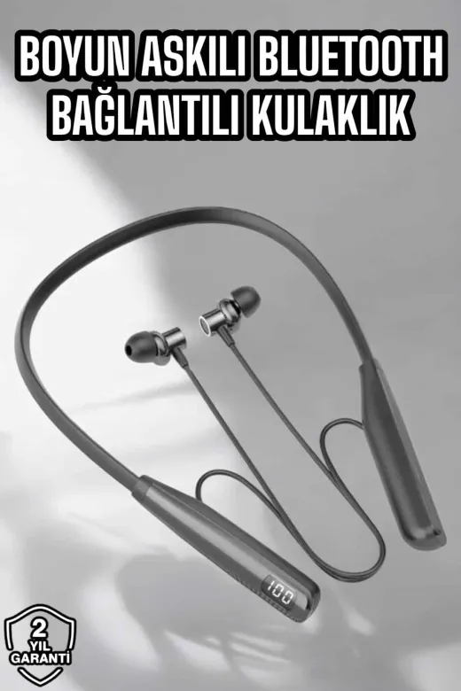 Epilons TYC1082620679M25DYMUCZ007 Boyun Bantlı Bluetooth Kulaklık Yüksek Ses Kaliteli 100 Saat Kulaklık