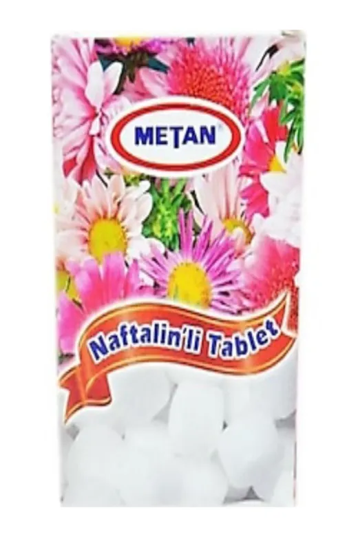 EraycanYapıMarket teknaftalin Metan 1 Paket Kutulu Tablet Naftalin 100 Gram