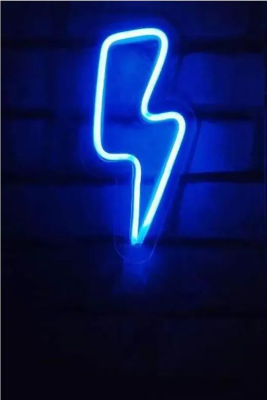 Erdem neon led 31 Şimsek Neon Led Dekoratif Tasarım Gece Lambasi 12 V Tak Fişe Çalıştır