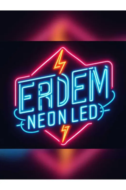 Erdem neon led 31 Şimsek Neon Led Dekoratif Tasarım Gece Lambasi 12 V Tak Fişe Çalıştır