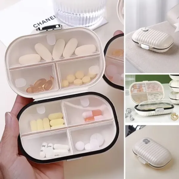 Ergonomik 7 Bölmeli Büyük Taşınabilir İlaç ve Saklama Kutusu
