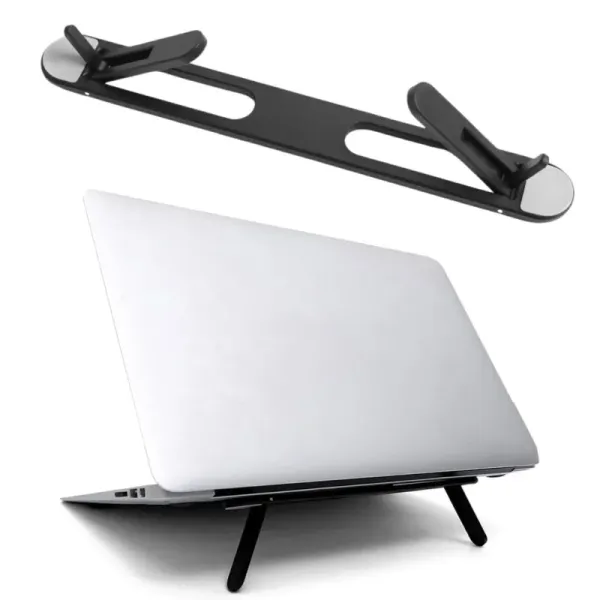 Ergonomik Katlanabilir Laptop Yükseltici Standı - 2 Kademeli Güçlü Yapışkanlı