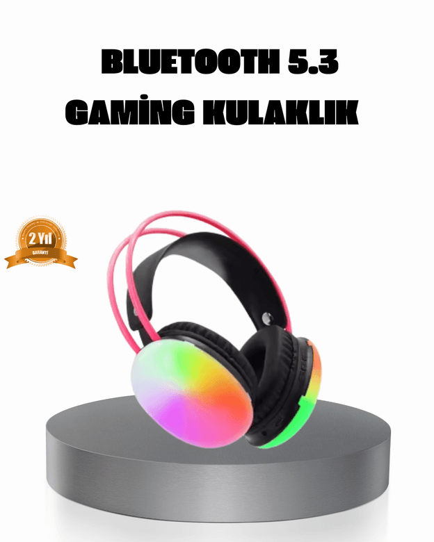 Ergonomik RGB Bluetooth Kulaklık 3D Ses