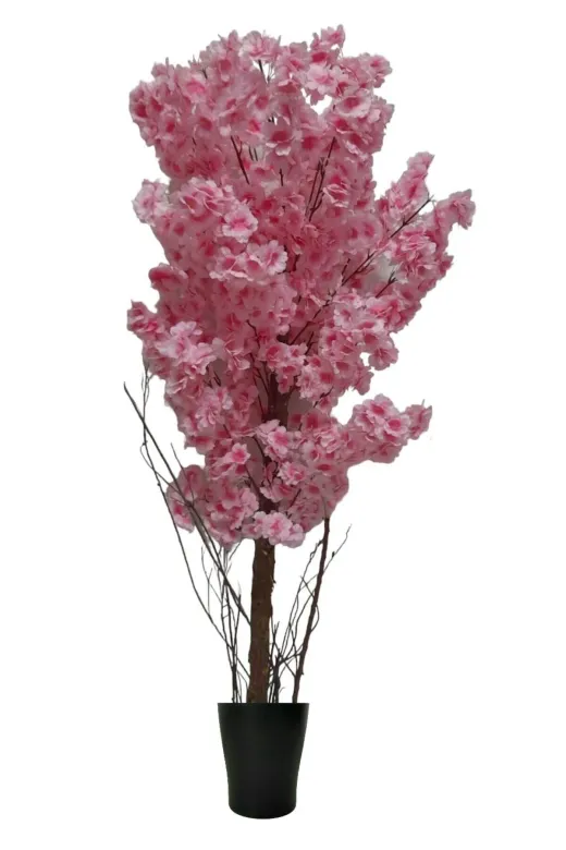 ERHAN FLOWERS bhrd.plst.170 Pembe Bahar Dali 170 Cm Plastik Saksi