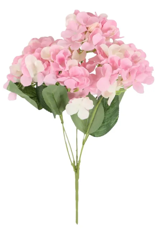 ERHAN FLOWERS ÇİÇEK & DEKORASYON ORT.33 Yapay 7 Dallı Ortanca Demeti 35 Cm Pembe