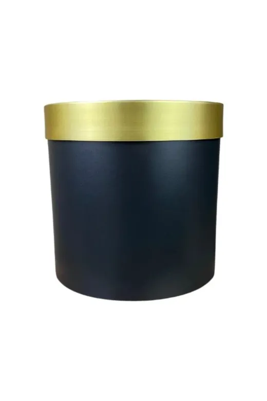 ERHAN FLOWERS ERH5130 25X25 Gold Kemerli Siyah Saksı