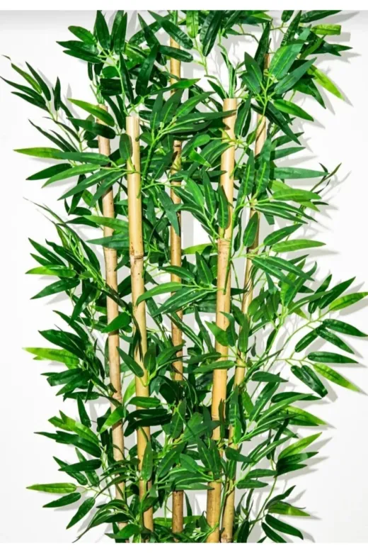 ERHAN FLOWERS Metal_18? 180 Cm 7 Dal Metal Saksı Da Bambu Yapay Ağaç
