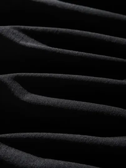 Erkek Dağ Grafikli Tişört, Yaz Için Büyük Beden Rahat T-shirt - Siyah - S - Siyah
