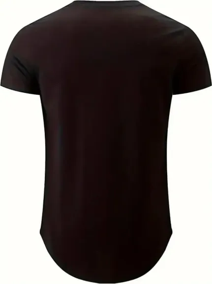 Erkek Kısa Kollu V Yaka Süprem T-shirt - S-M - Siyah