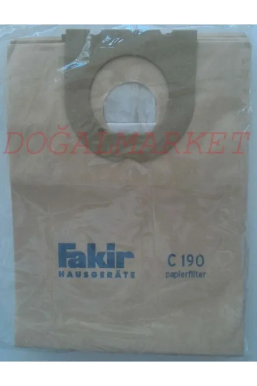 Ermiya 7157834869 C190 Süpürge Kağıt Toz Torbası 15 Adet Fakir