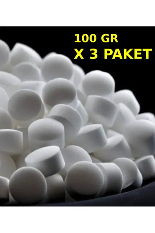 Ermiya 869055002145 Chemist Tablet Top Naftalin 100 Gr X 3 Paket(Lavabolarda Kullanilmaz) Güve Ve Böcek Koruyucu Top